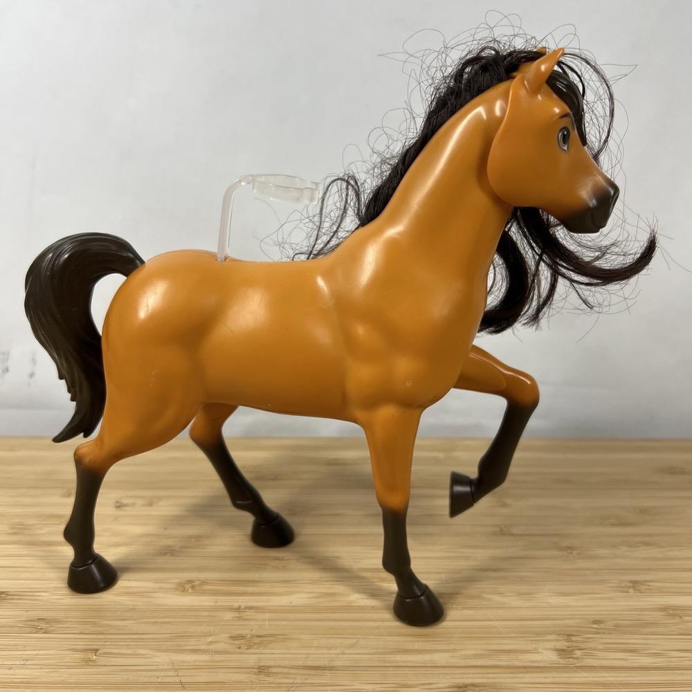 2020 Mattel 8" Toy Spirit Untamed Horse Spirit Moving Head Brushable Mane Hair